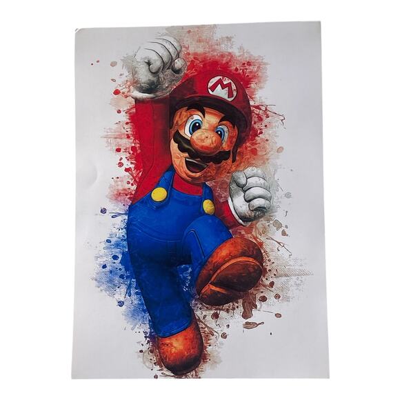 Super Mario Gift Basket | Donkey Kong Plush, Paint Kit, Stickers, Bag & More - Picture 7 of 9